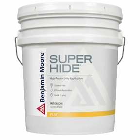 SUPER HIDE INT FLAT WHITE 5-GALLON