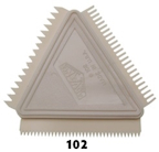 TRIANGLE RUBBER GRAINING COMB