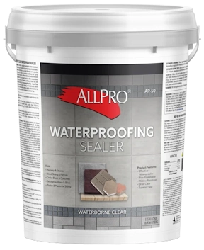 CLEAR GLOSS WATERPROOF SEALER (5 GALLON)