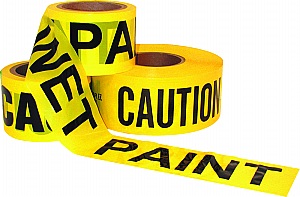 3 X 300 CAUTION/WET PAINT TAPE I